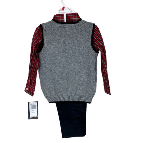 NEW Dockers Plaid Train 3-Piece Set 24 Months Formal Holiday - Picture 7 of 7